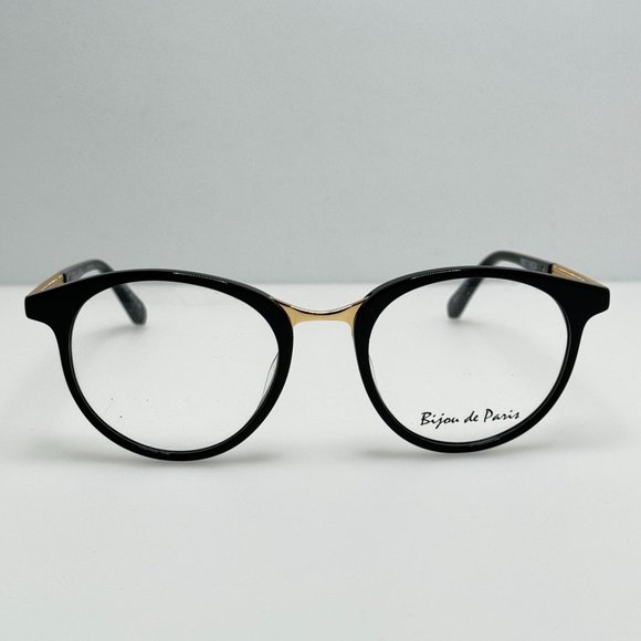 Bijou De Paris Eyeglasses Eye Glasses Frames BPO3003 Black 49-19-135 - Picture 3 of 6